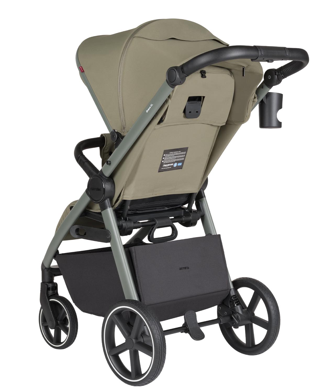 Cochecito Bravo SL Deluxe 2025 Mecanismo de elevación del respaldo.